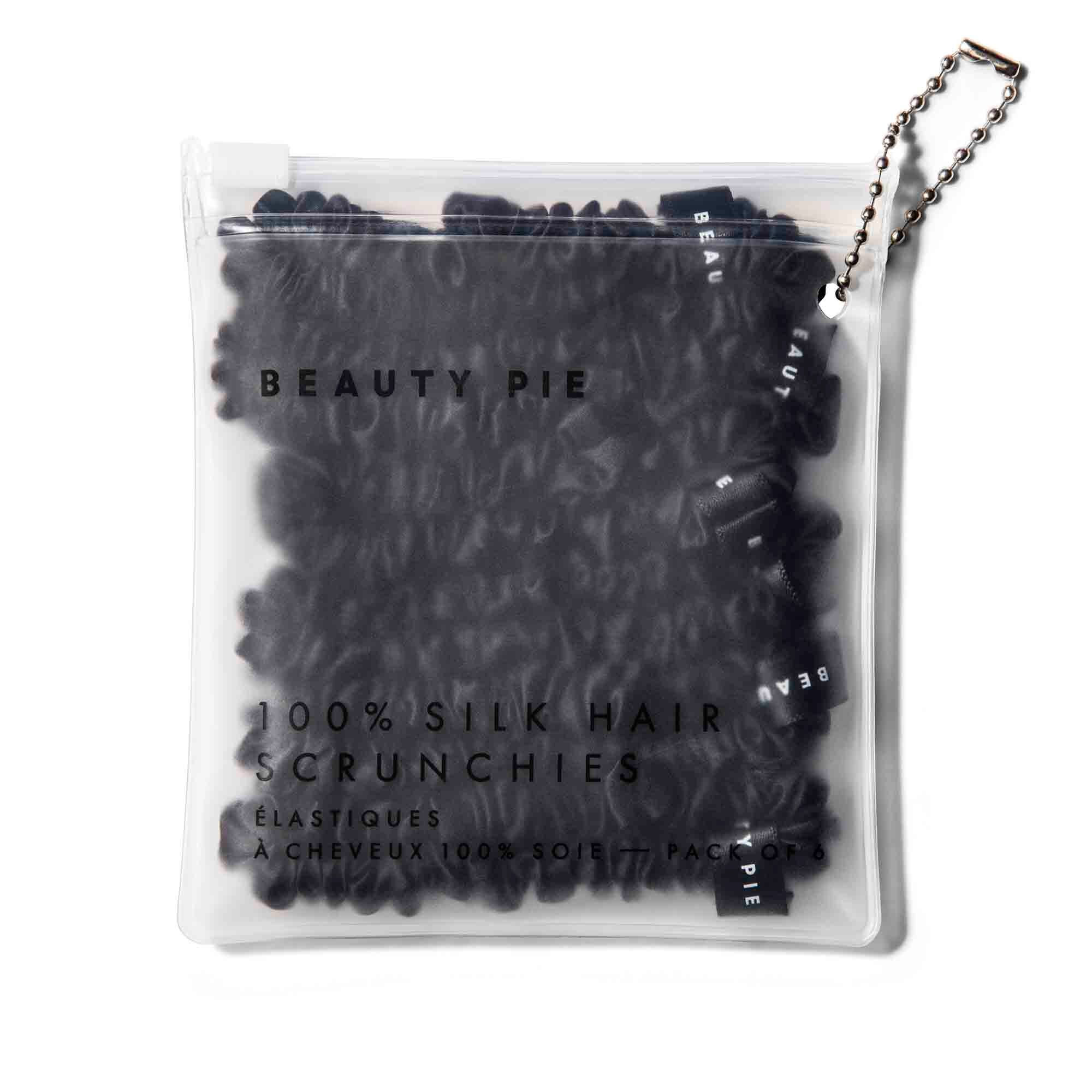 100% Silk Hair Scrunchies (Jet Black) | Beauty Pie (UK)