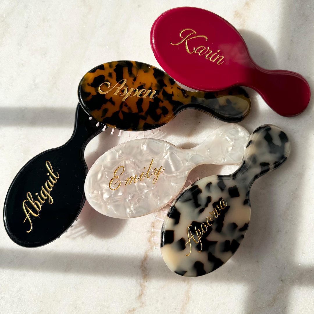 Personalized Name Comb, Custom Mini Hair Comb, Engraved Purse Comb, Custom Hairbrush, Bridesmaid ... | Etsy (US)