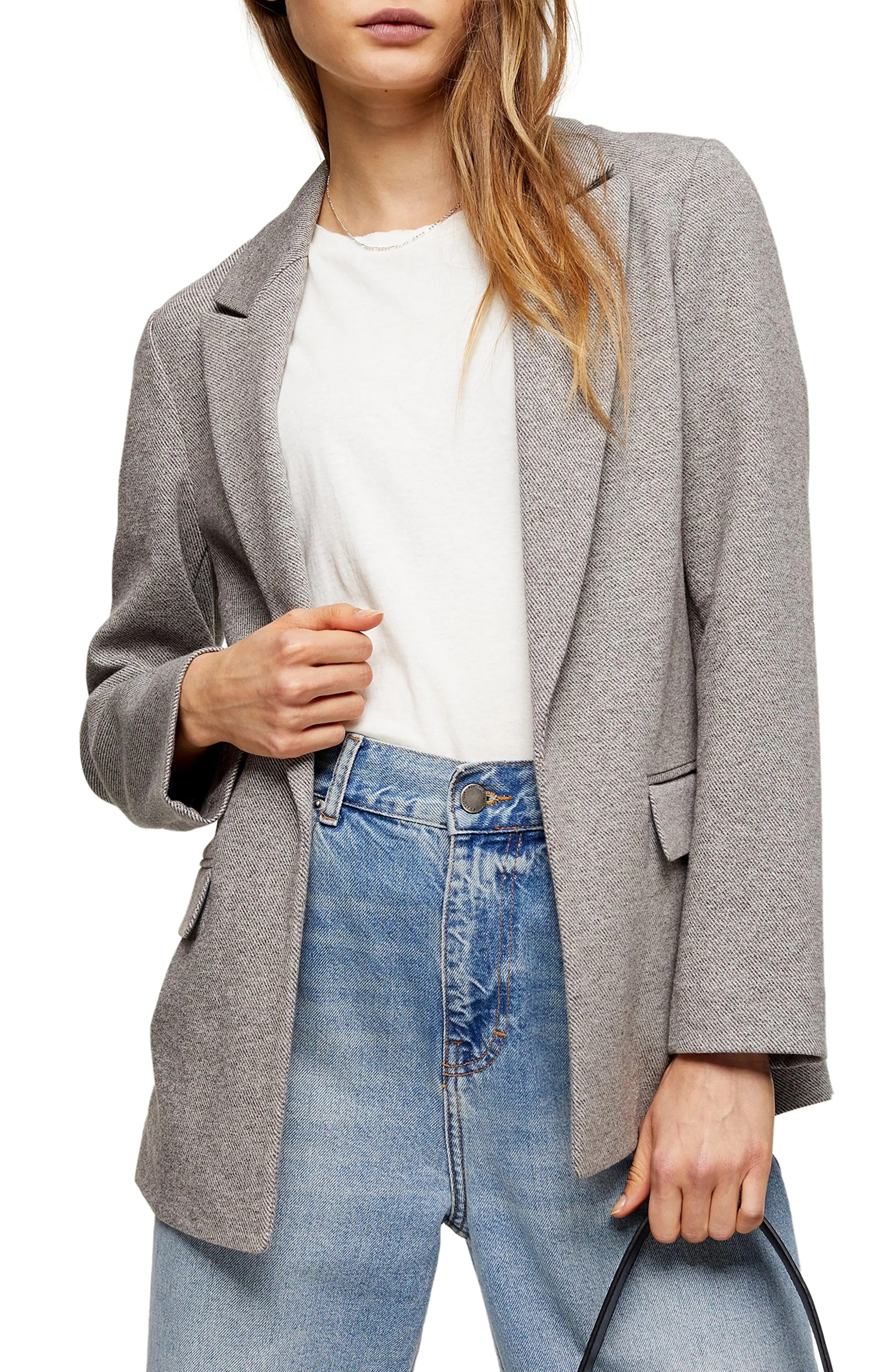 Marled Open Front Blazer | Nordstrom