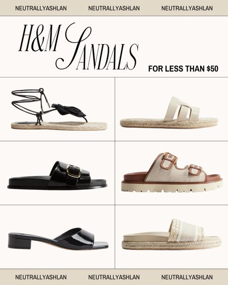 H&M sandals for less than $50 🤎

#ltkshoes #summershoes #summersandals #sandals #h&mshoes 

#LTKfindsunder100 #LTKshoecrush #LTKfindsunder50