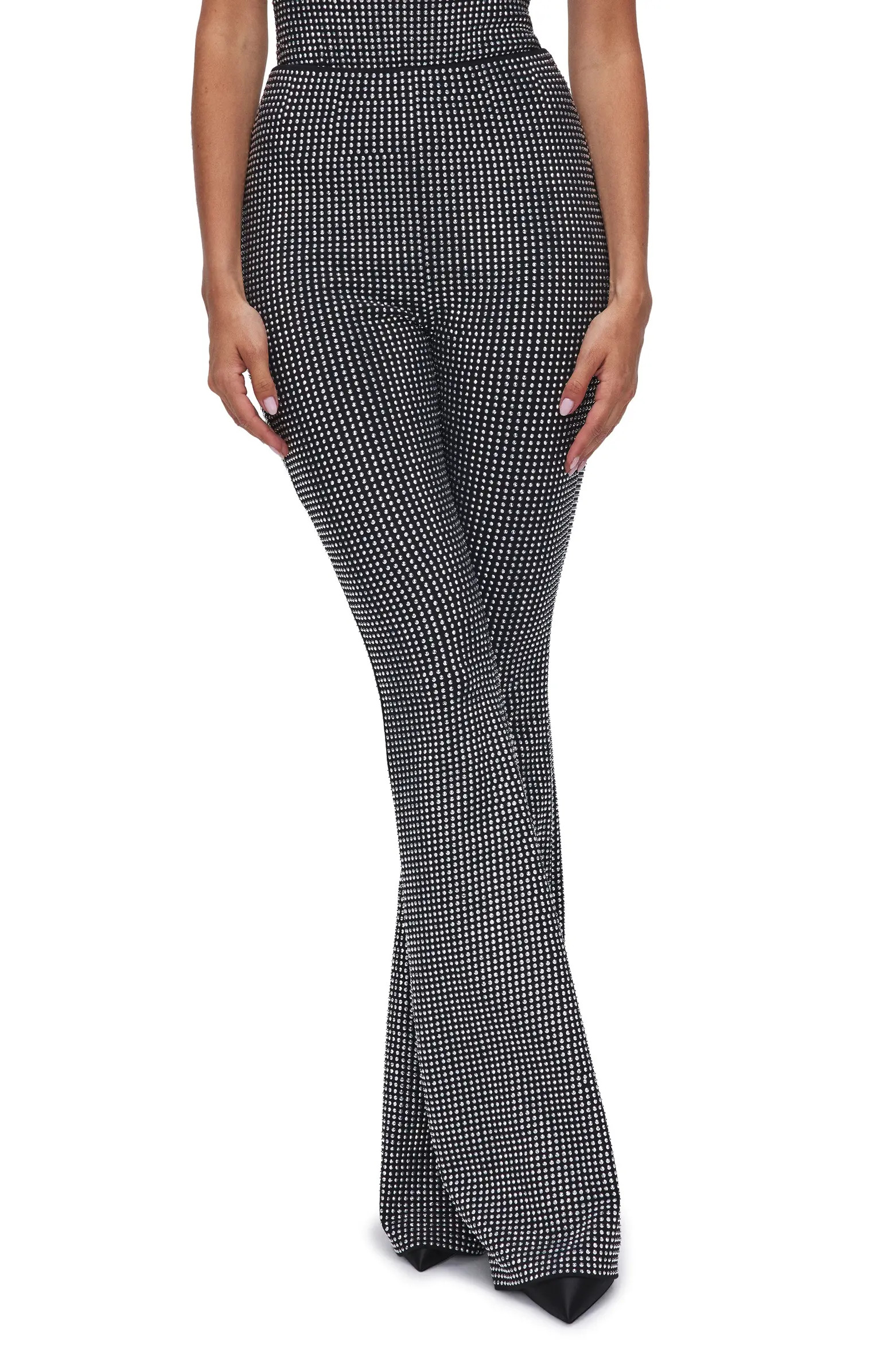 Crystal Pull-On Flare Pants | Nordstrom