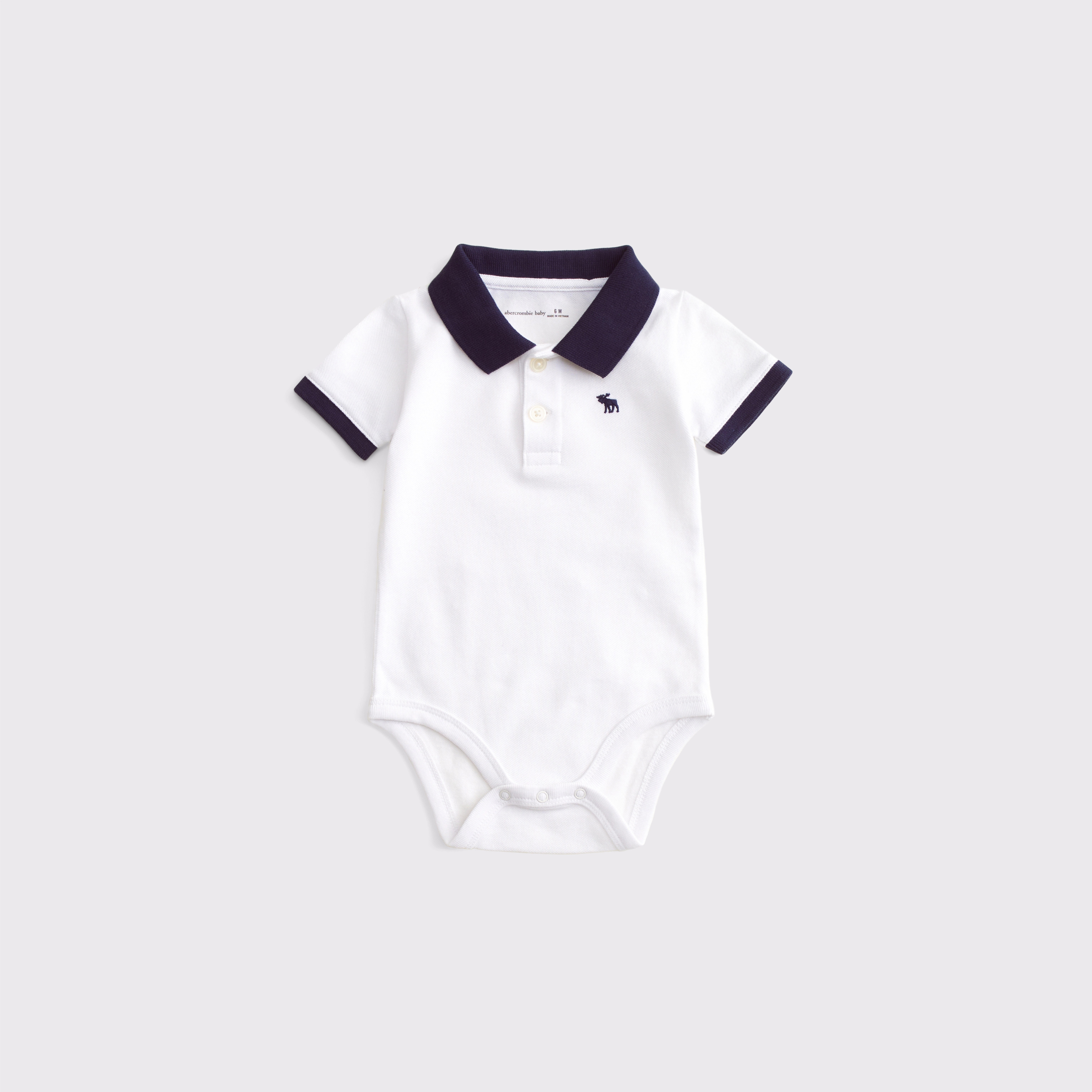 baby icon polo bodysuit | Abercrombie & Fitch (US)