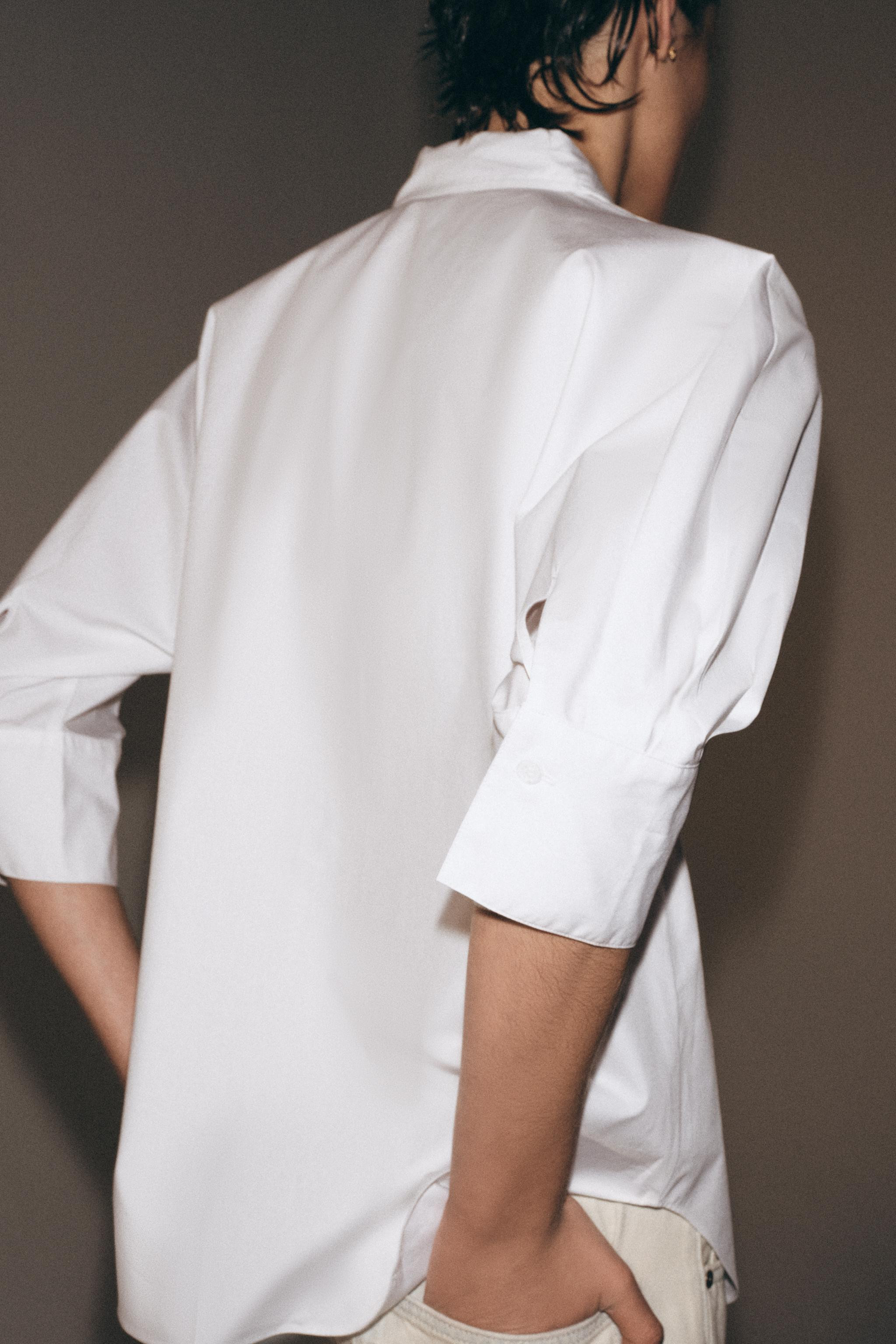 V-NECK SHIRT ZW COLLECTION | Zara US