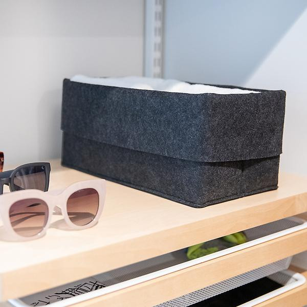 SortJoy Carbon Flex Bin | The Container Store