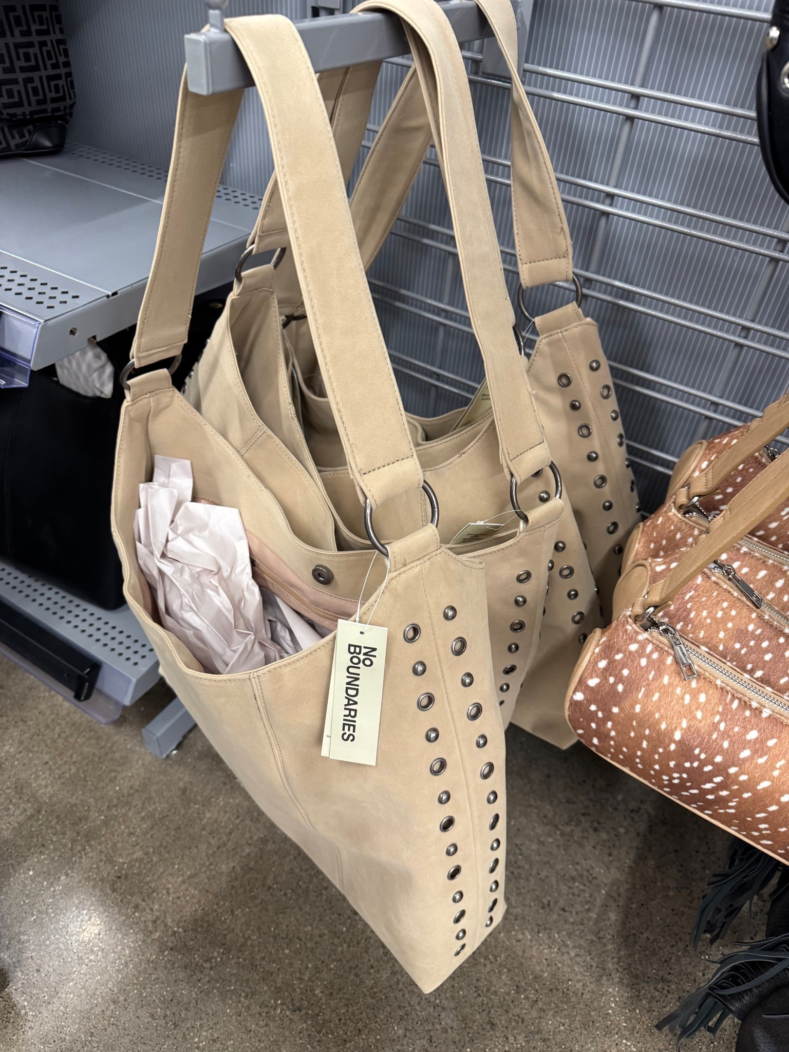 Walmart No Boundaries Women's Faux Suede Studded Moto Hobo Bag, Beige

#LTKFestival #LTKootd #LTKTravel