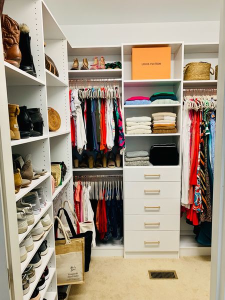 Walk in closet organization 

#LTKshoecrush #LTKworkwear #LTKhome