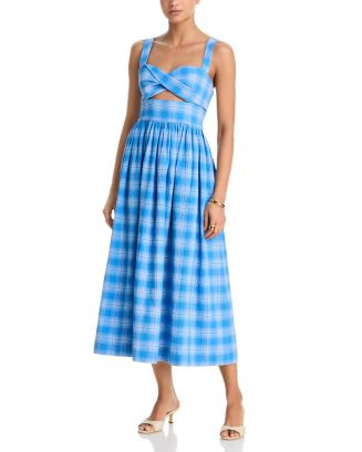 Clover Plaid Midi Dress | Bloomingdale's (AU)