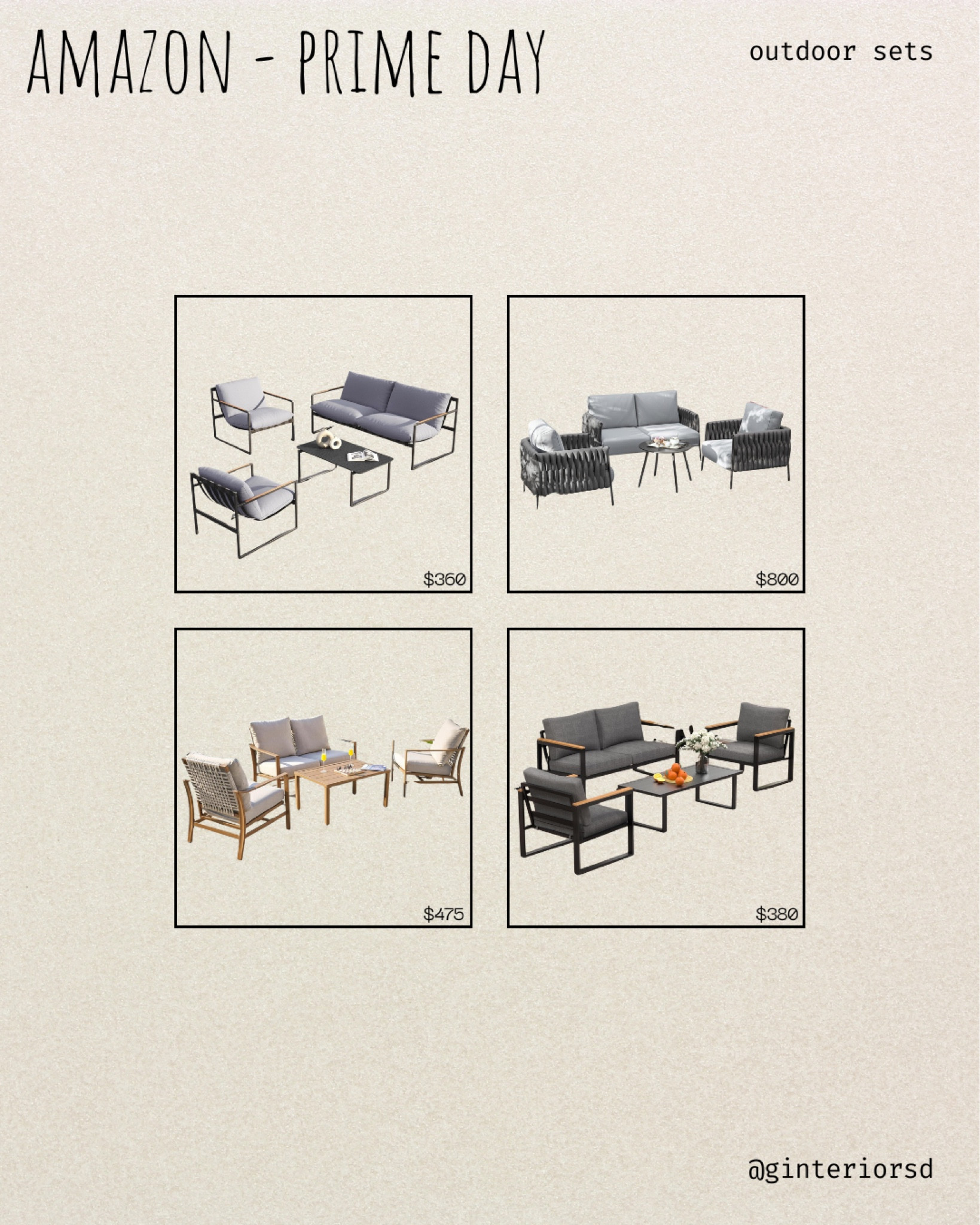 Amazon Prime Day - Outdoor Furniture Sets

#LTKxNSale #LTKHome #LTKStyleTip