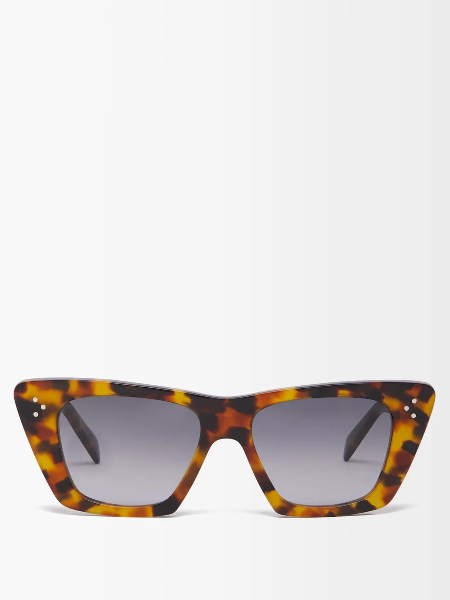 Cat-eye tortoiseshell-acetate sunglasses | Celine Eyewear | Matches (US)