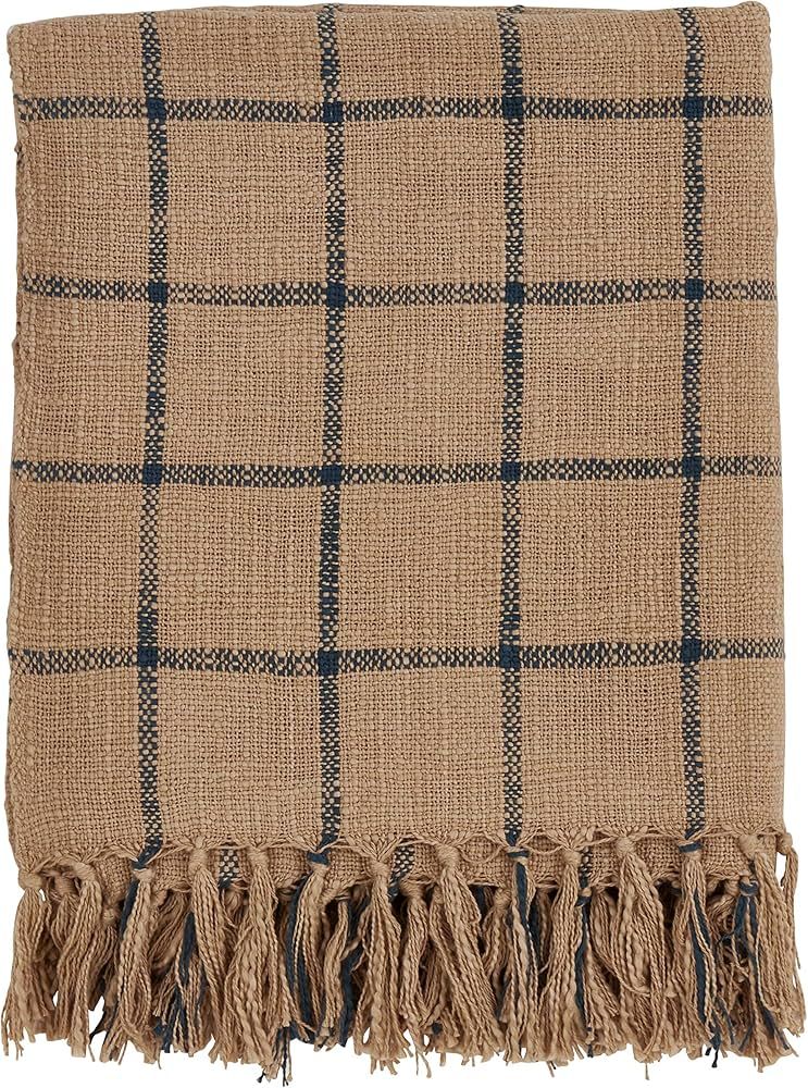 SARO LIFESTYLE Checkered Cotton Throw | Amazon (US)