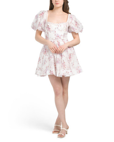 Gracious Floral Mini Dress | TJ Maxx