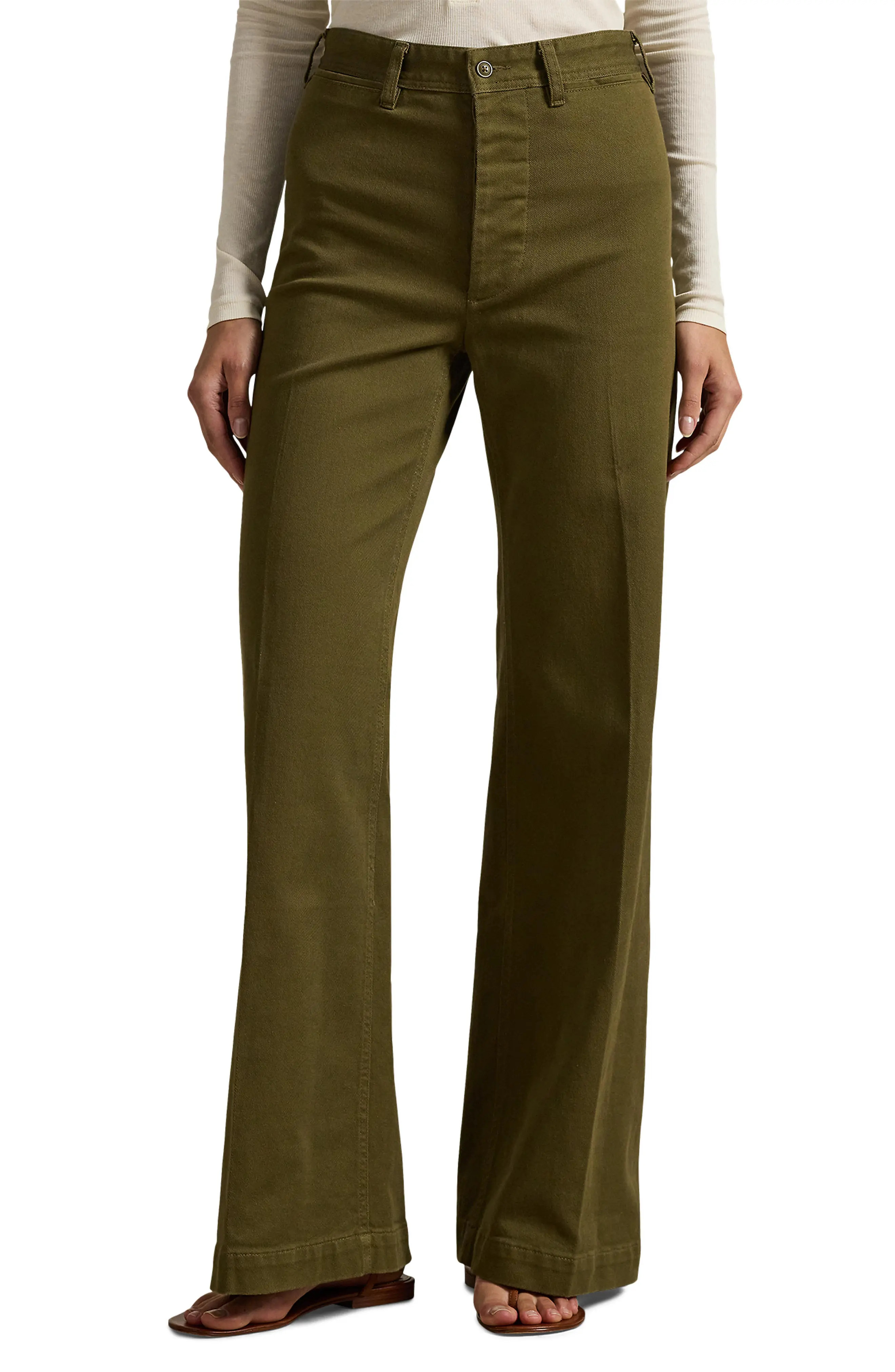 Polo Ralph Lauren High Waist Wide Leg Pants (Women) | Nordstromrack | Nordstrom Rack