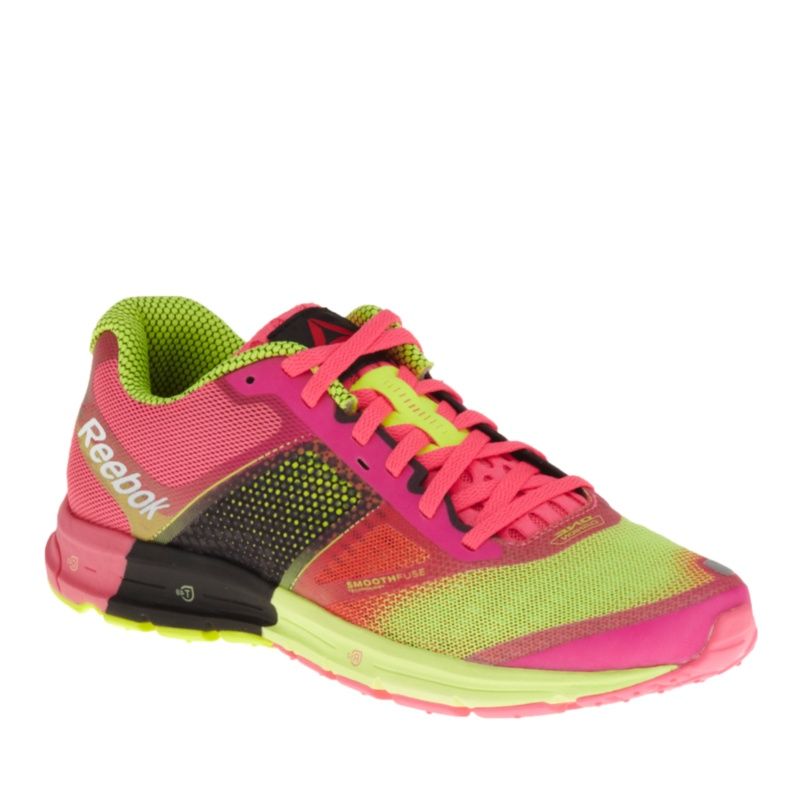 Reebok One Cushion 2.0 Running Shoes  (Women's)--Pink - Yellow,8.5 | Foot Smart