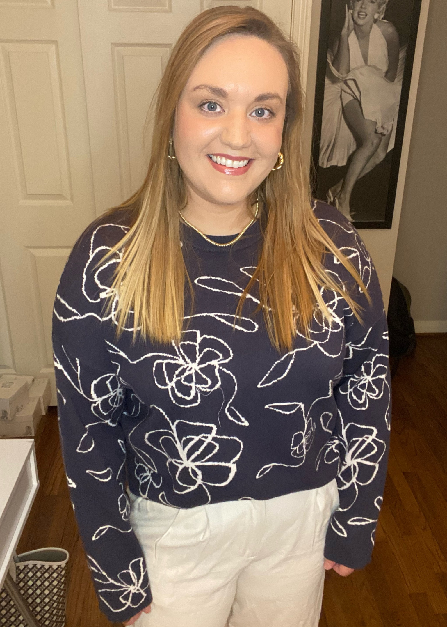 Navy sweater, dress, pants, work pants, slacks, target outfit, target style, winter outfit, winter style, gold jewelry, gold necklace, electric picks, gold hoops, sweater weather, affordable fashion, affordable style, work outfit, work style, workwear, crewneck sweater, navy and cream, navy and ivory

#LTKFindsUnder50 #LTKMidsize #LTKWorkwear