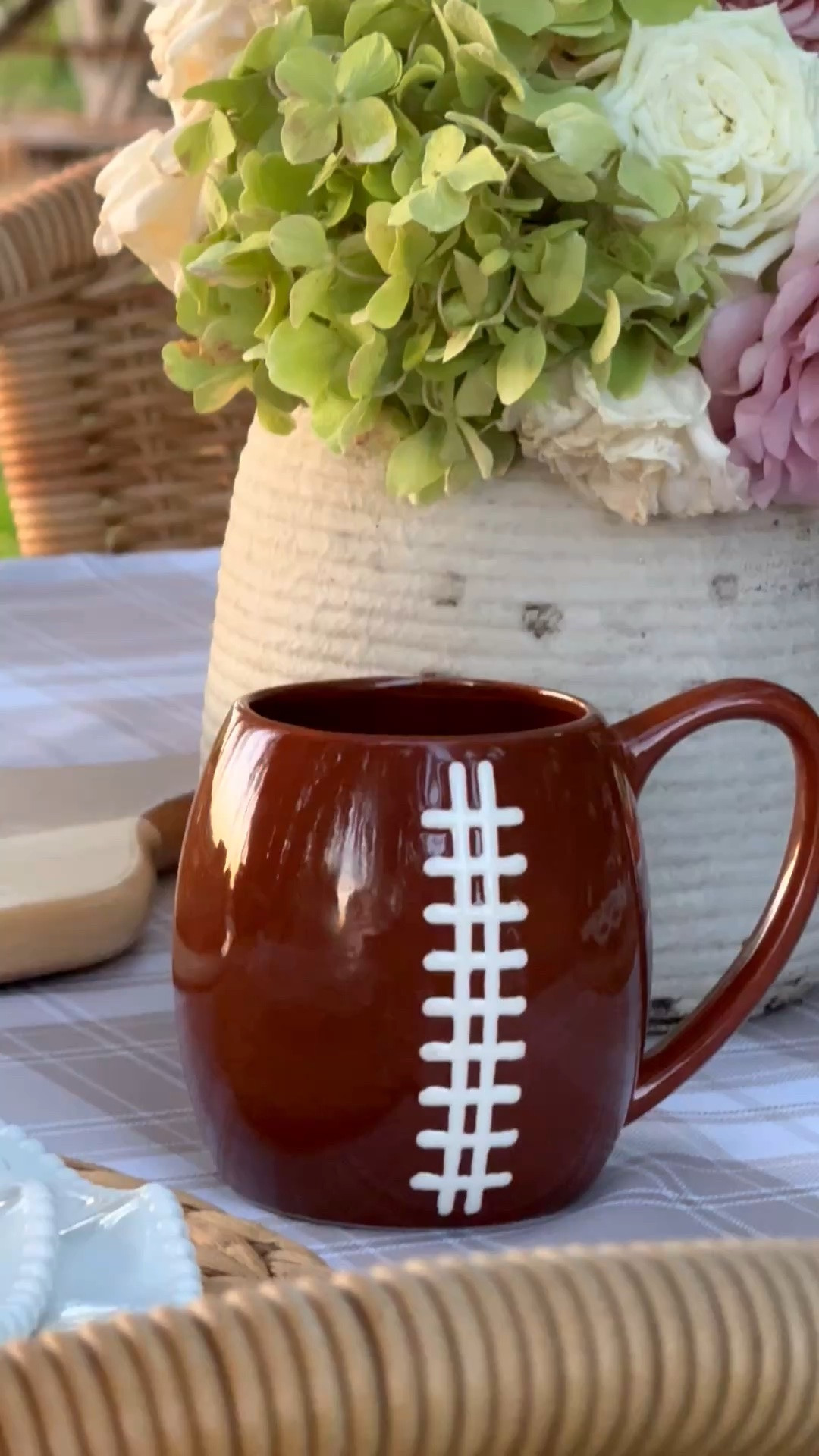 #ad These football mugs from @Wayfair are perfect for a tailgate and/or football season in general! They come in a set of four and are also sold individually! They are heavy duty and garner lots of compliments! I love them!! They’ll also make a great gift for the football fans and tailgaters in your life! It’s never too early to start shopping for the holidays, birthdays and more! ❤️🏈

#LTKdayinmylife #LTKHome #LTKSeasonal