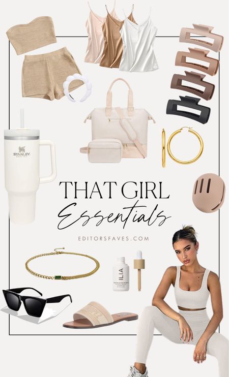 Everything you need to be “that girl” That Girl essentials - it girl must-haves. Shop the look, clean girl aesthetic. 

#LTKunder50 #LTKitbag #LTKfit