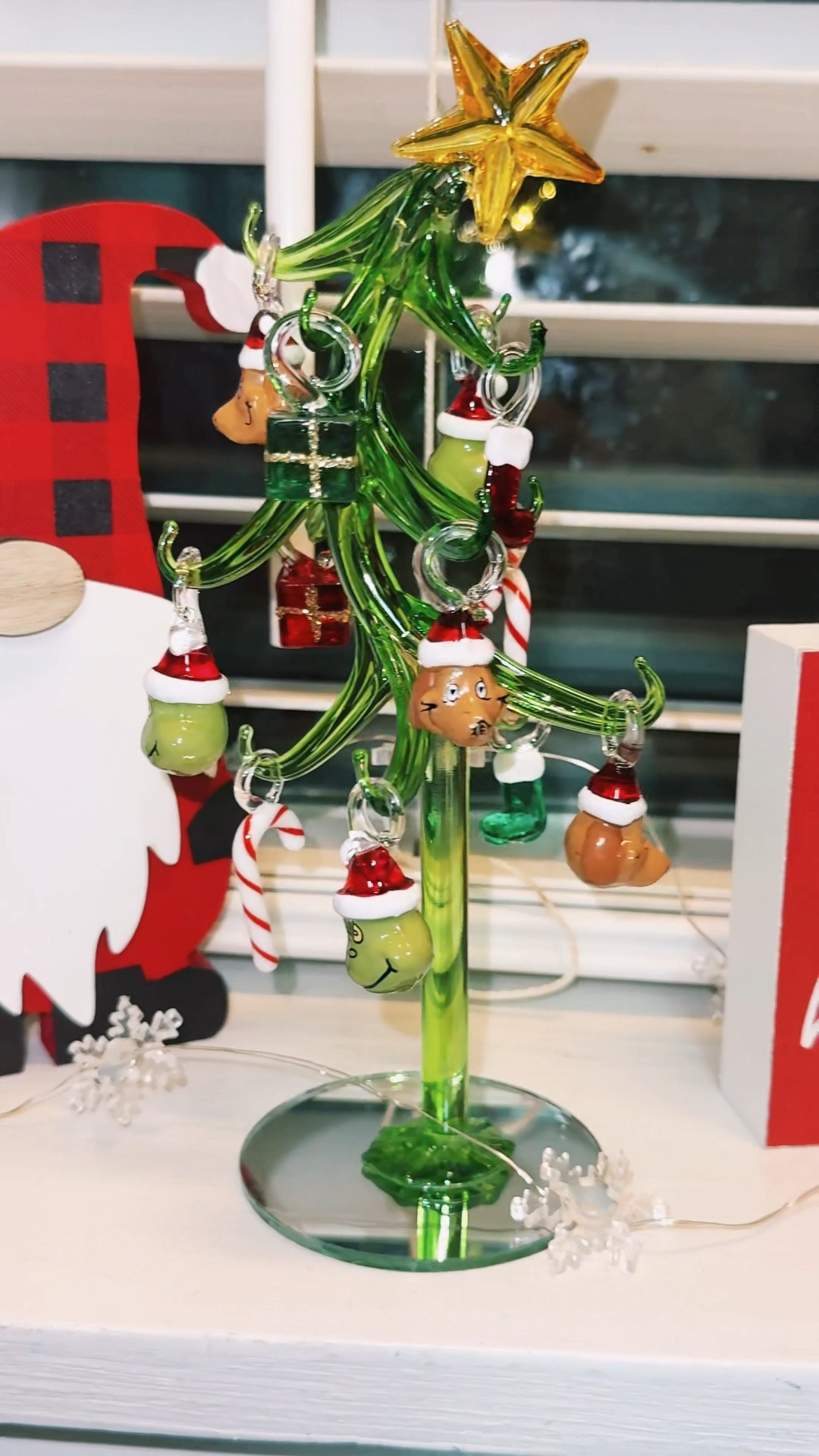 Glass Grinch Tree 

#LTKHoliday #LTKSeasonal #LTKHome