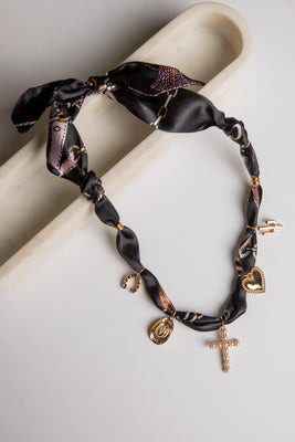 Marley Bandana Charm Necklace | Dress Up