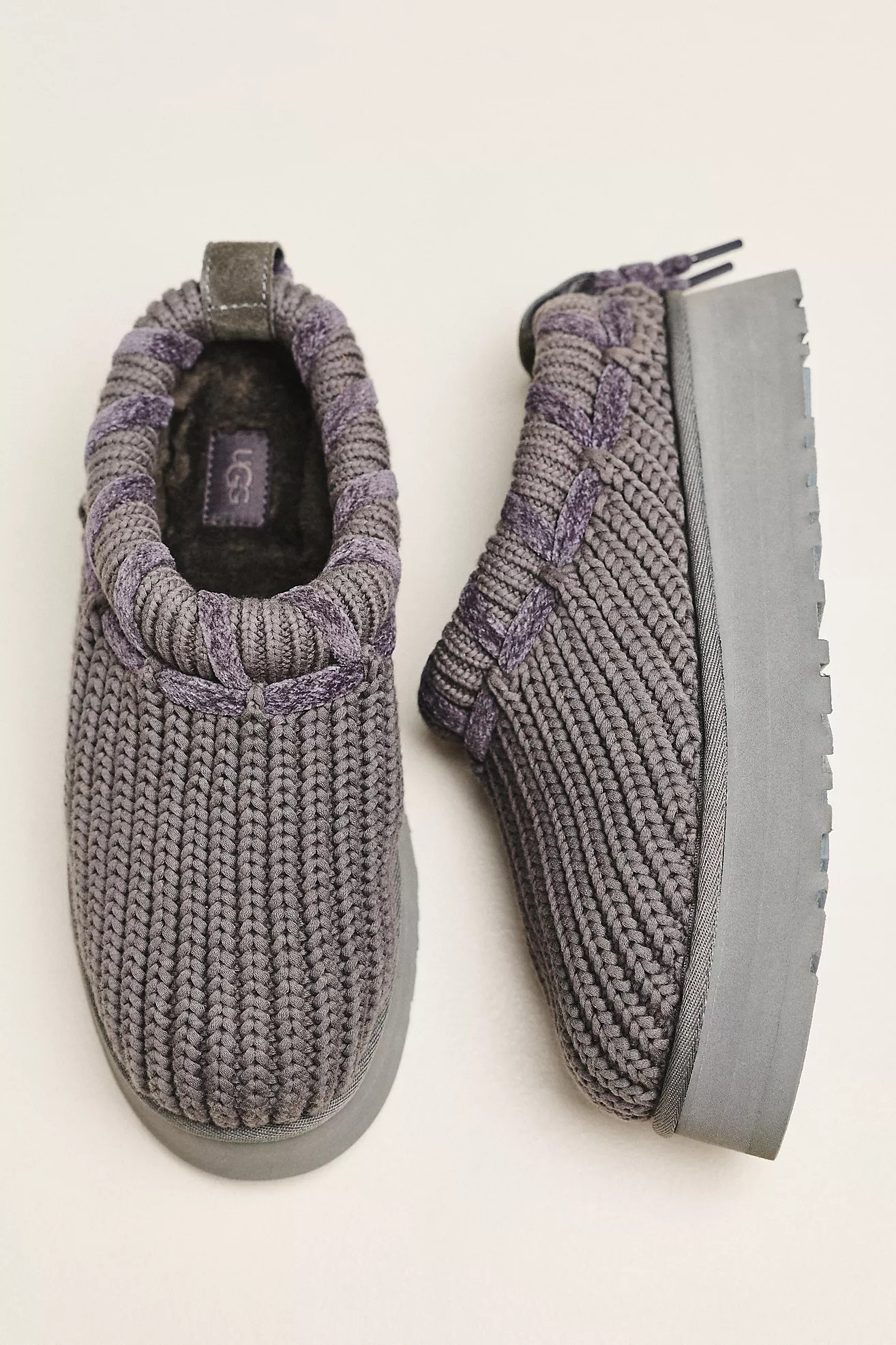 UGG\u00ae Tazz Whipstitch Knit Slippers | Anthropologie (US)