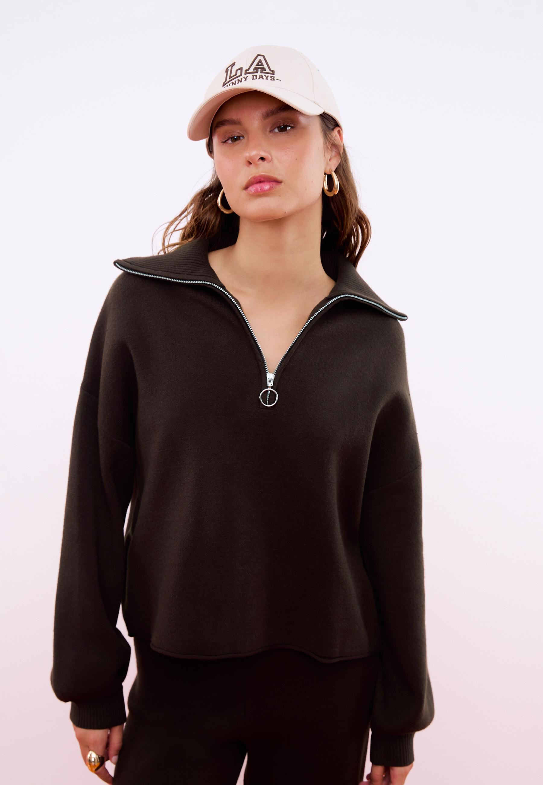 Strickpullover mit Reißverschluss - Mode für Damen | Stradivarius Deutschland | Stradivarius DE