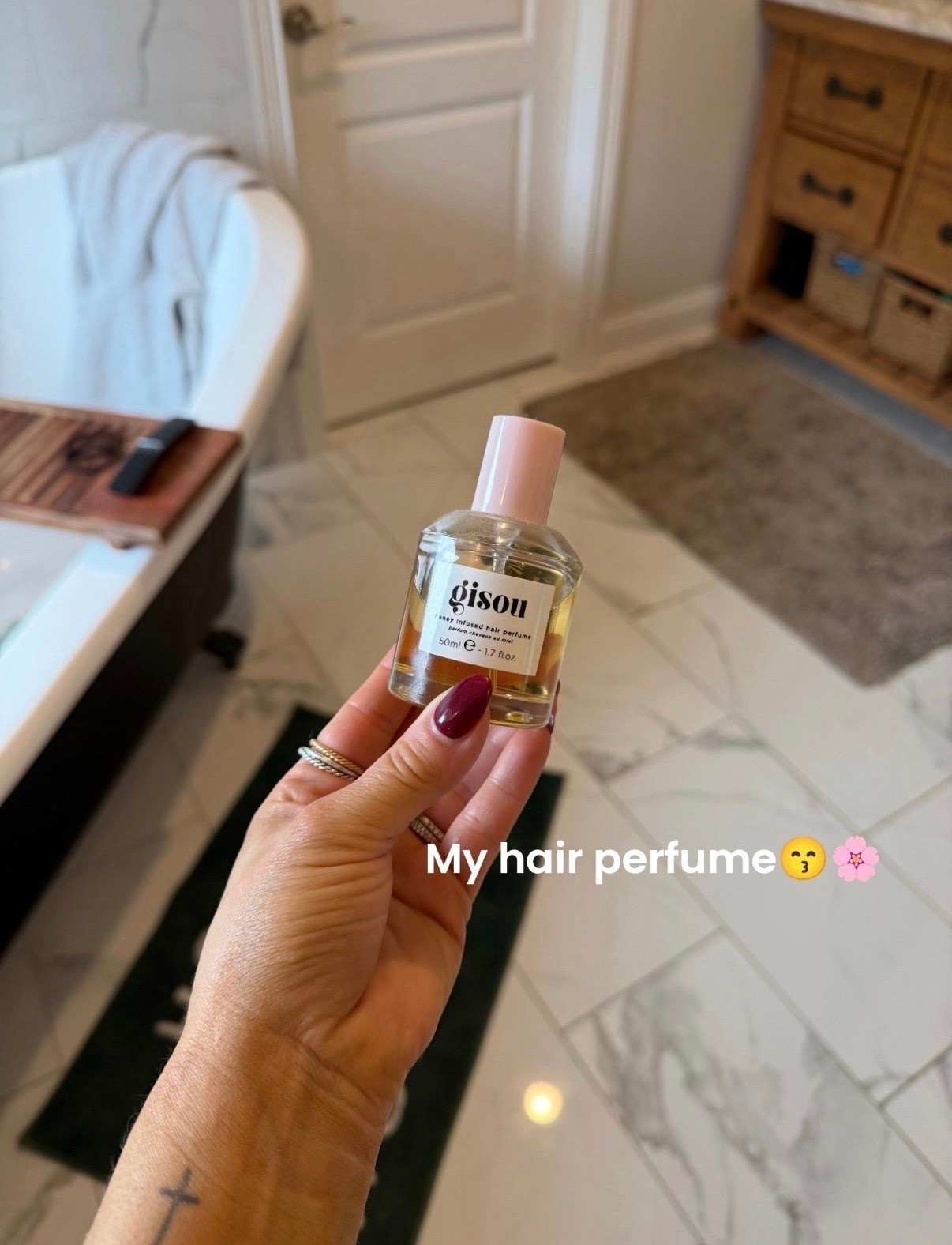 My hair perfume! I use this everyday after styling! It smells amazing

#LTKgrwm #LTKselfcare #LTKBeauty