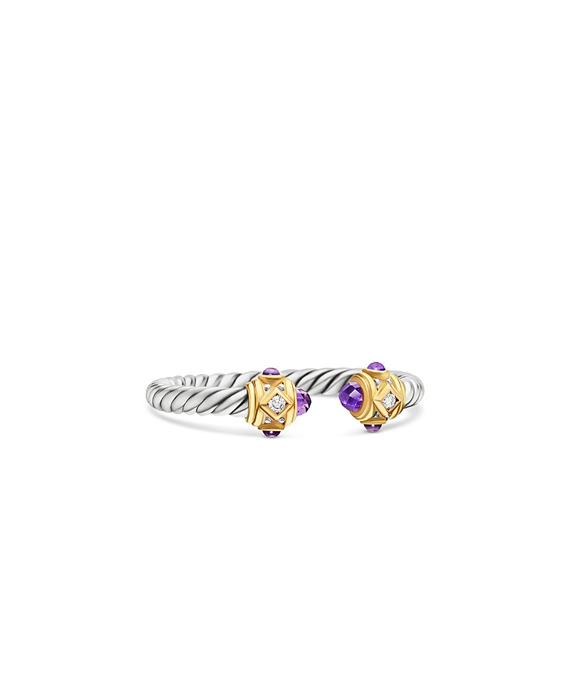 David Yurman Renaissance Ring in Sterling Silver with Amethyst, 14K Yellow Gold and Diamonds | Bloomingdale's (US)