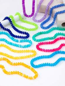 1/11 Pcs Dopamine Colorful Resin Beaded Necklace For Women - Summer Boho Layered Beads Necklaces ... | SHEIN