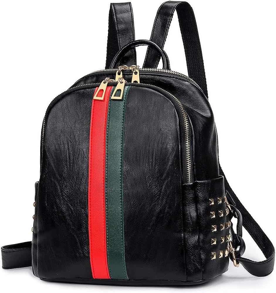Alovhad Pu Leather Mini Backpack For Women Purse Cute Daypack Bag Fashion Shoulder Bag | Amazon (US)