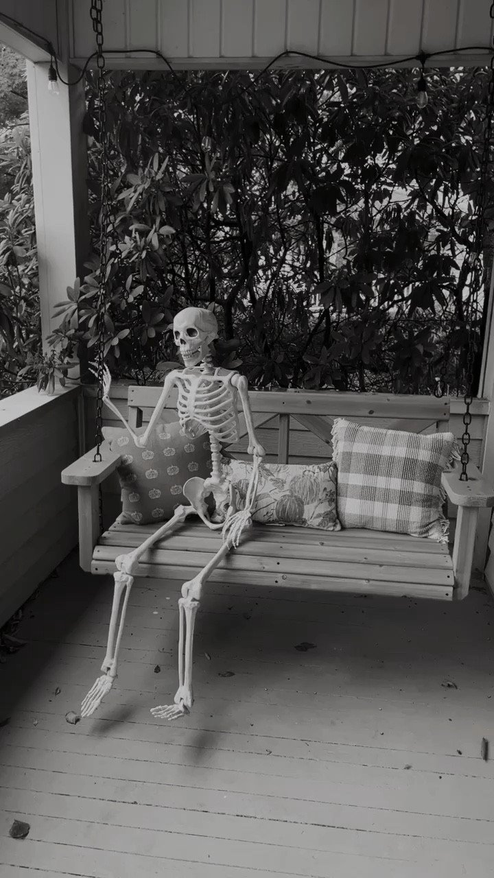 Spooky porch swing 💀

#LTKHoliday #LTKSeasonal #LTKHalloween