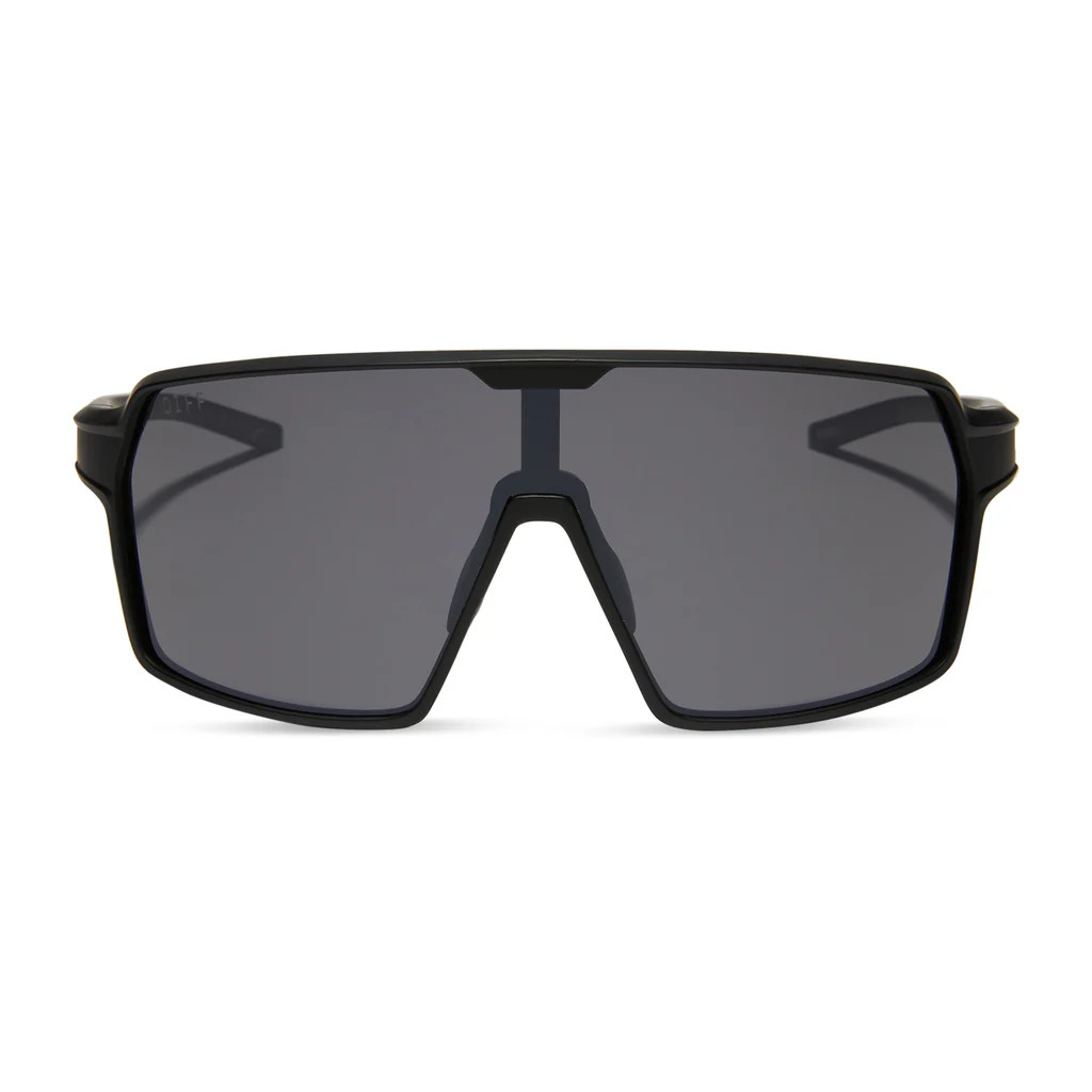 CHARGE - MATTE BLACK + GREY FLASH + POLARIZED SUNGLASSES | DIFF Eyewear