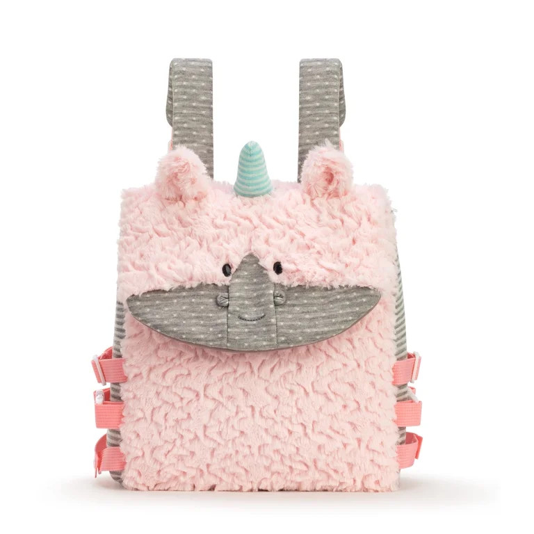 DEMDACO Pink Unicorn Buckle & Snap 10 inch Childrens Stuffed Animal Backpack | Walmart (US)