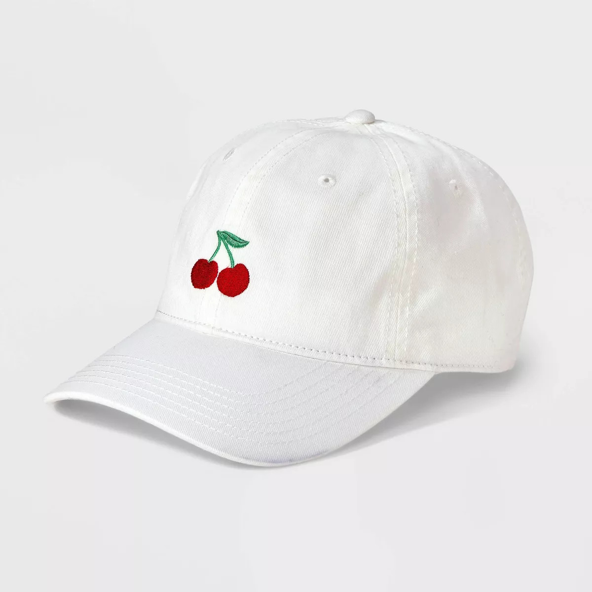 Embroidered Cherry Dad Hat - Mighty Fine White | Target