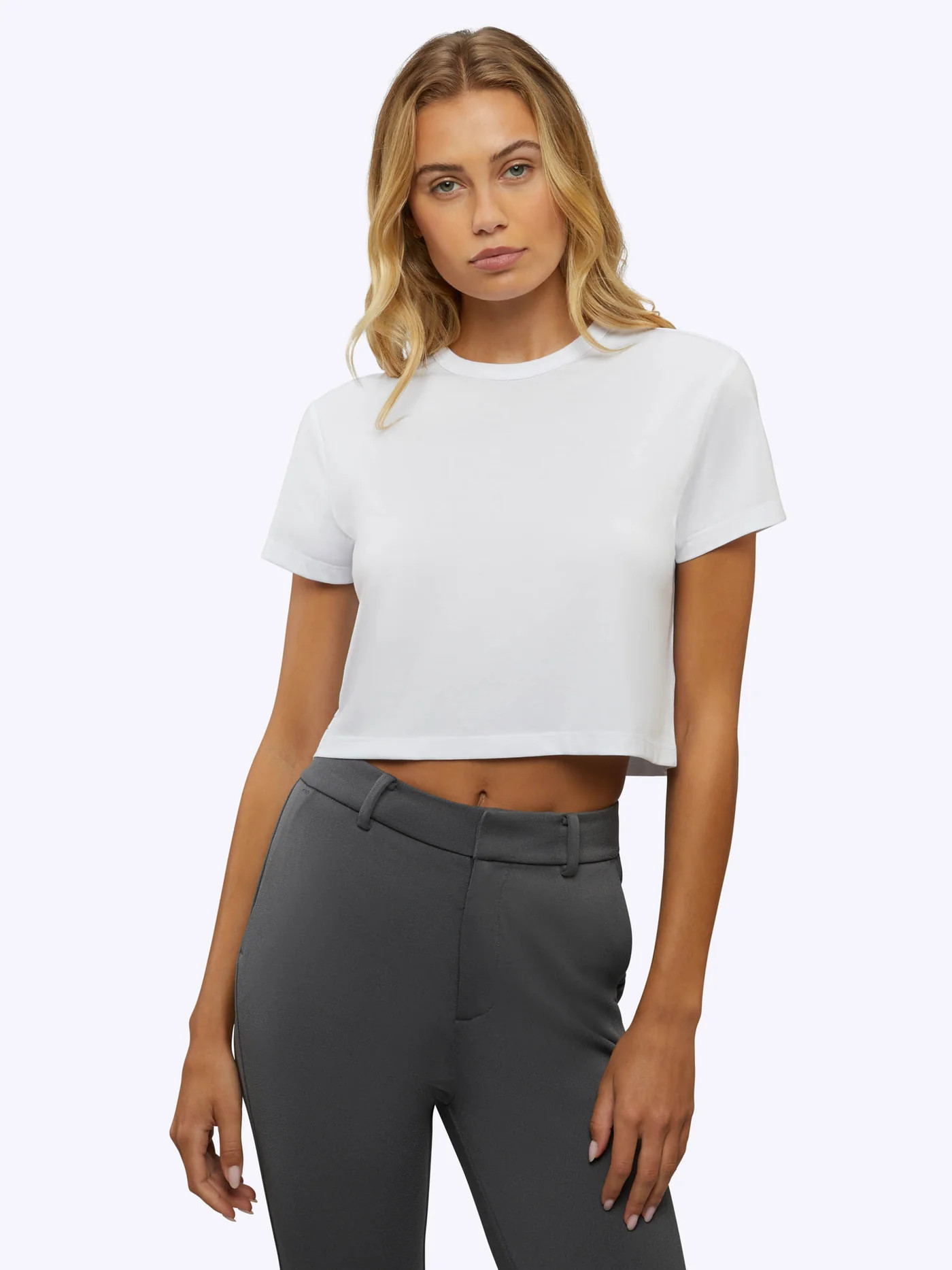 Women’s Plain White Cropped T-Shirt | Cuts Clothing Inc.
