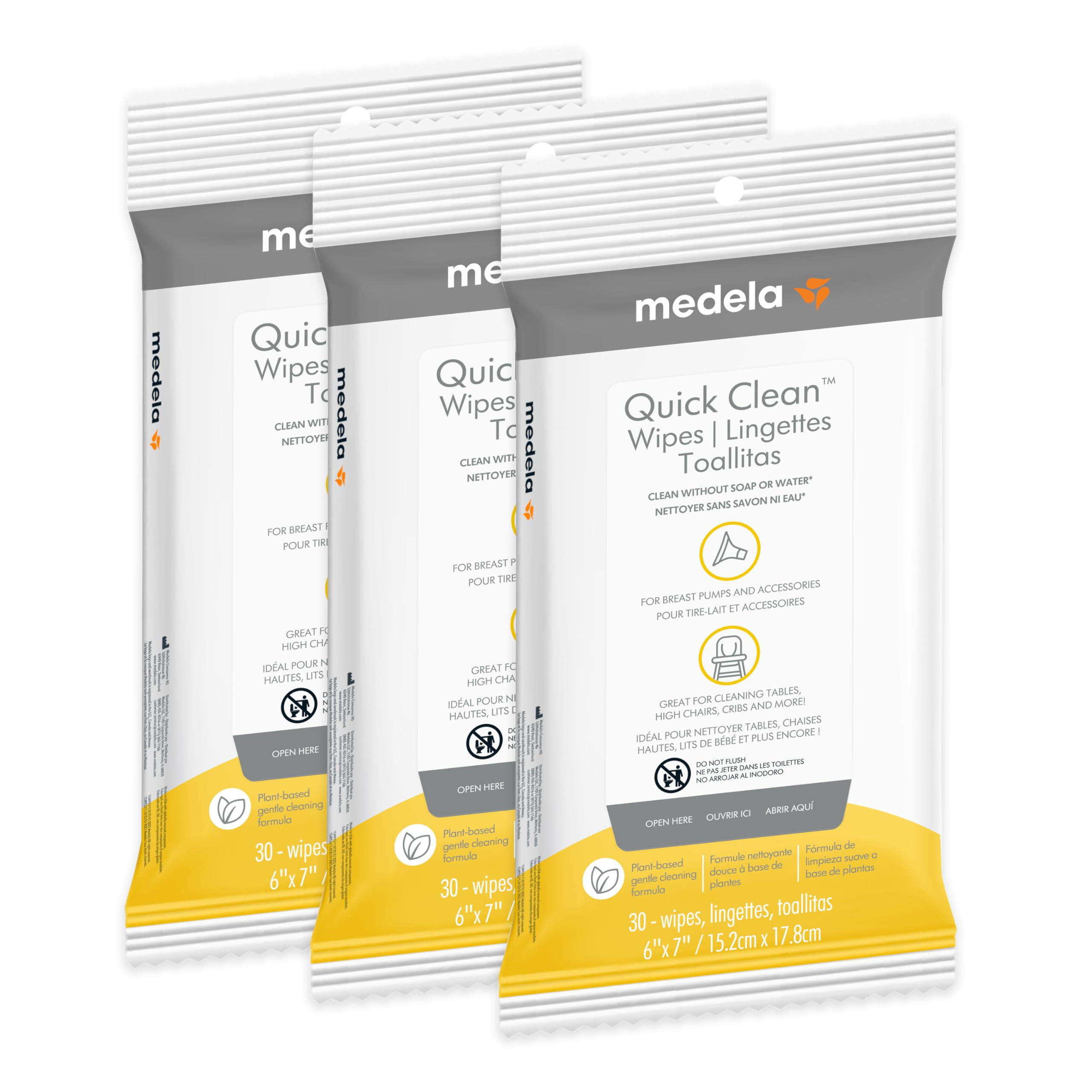 Medela Quick Clean Wipes for On-The-Go Cleaning of Breast Pumps, Accessories, and Various Surface... | Amazon (US)