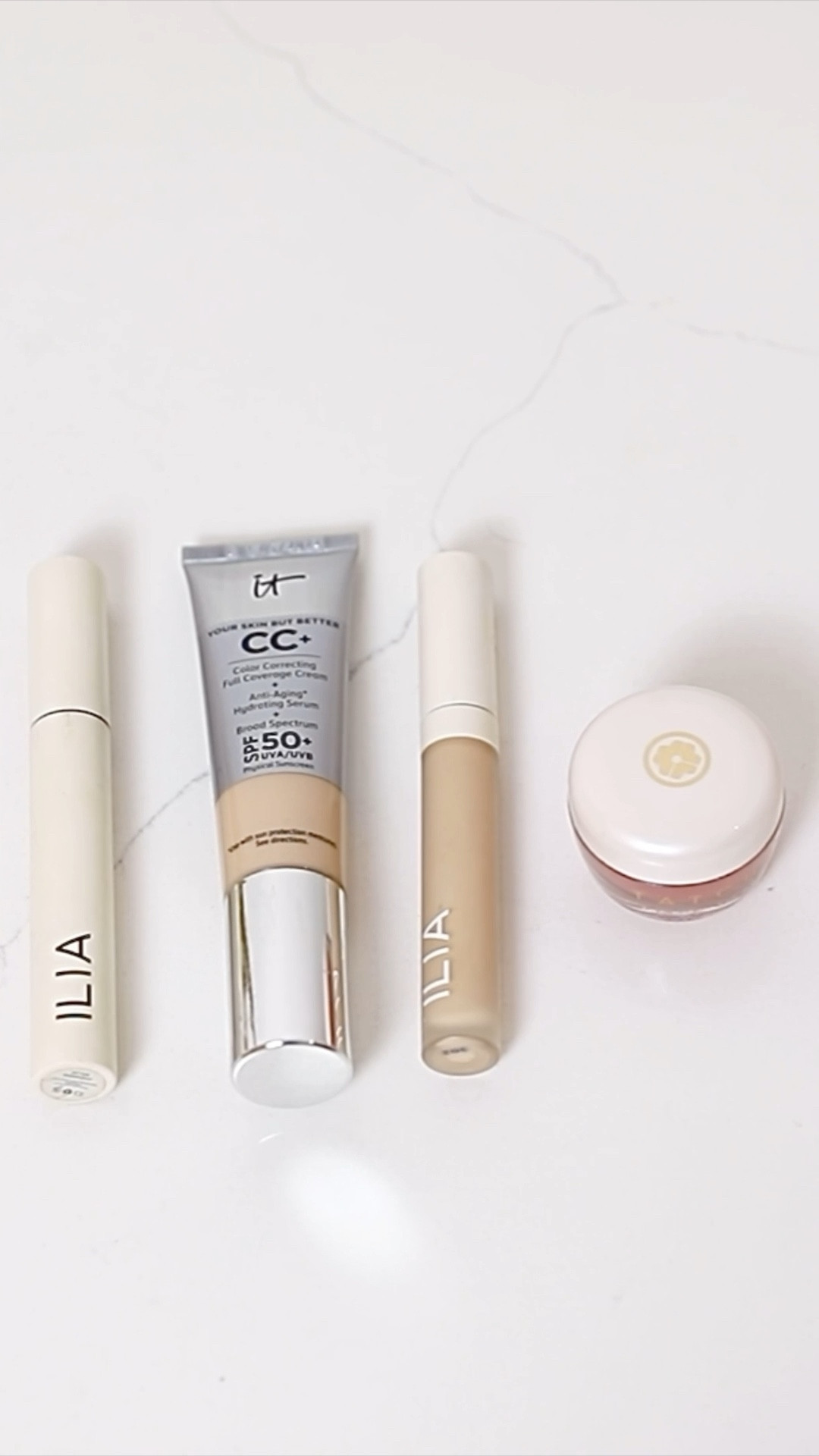 These are the makeup products I love and have loved for a few years! 

I currently am not using the IT Cosmetics CC as I stopped using it before trying to get pregnant with our second baby whom I am still breastfeeding. In the IT Cosmetics CC I wear the color fair and light. I wear fair when I’m not tan with a fake tan.

The foundation I wear at the moment is the Ilia Super Serum Skin Tint SPF 40 in the color Formosa. 

I’ve linked more of my favorite beauty finds from Sephora (most are Clean at Sephora).  

Top Makeup Picks, Beauty Favorite Finds, foundation, mascara, concealer, lip mask, gifts for her, gift ideas for her, last minute gifts

#LTKGiftGuide #LTKBeauty #LTKFindsUnder50