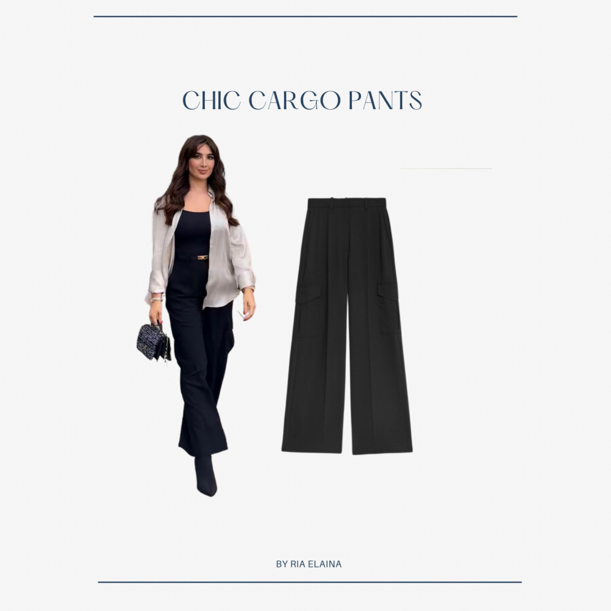 Chic black cargo pants 🖤

#LTKeurope #LTKstyletip #LTKfindsunder50