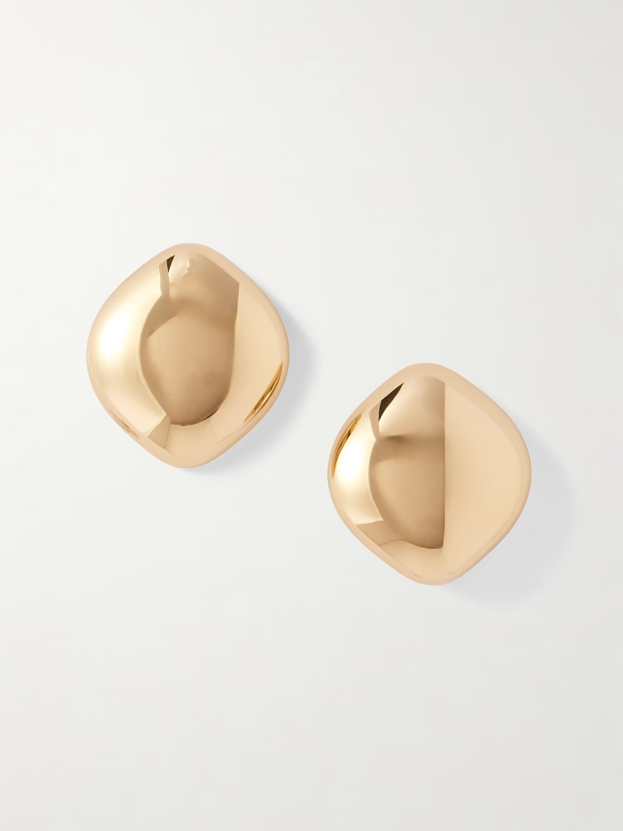 Puffy Cushion gold-plated earrings | NET-A-PORTER (US)
