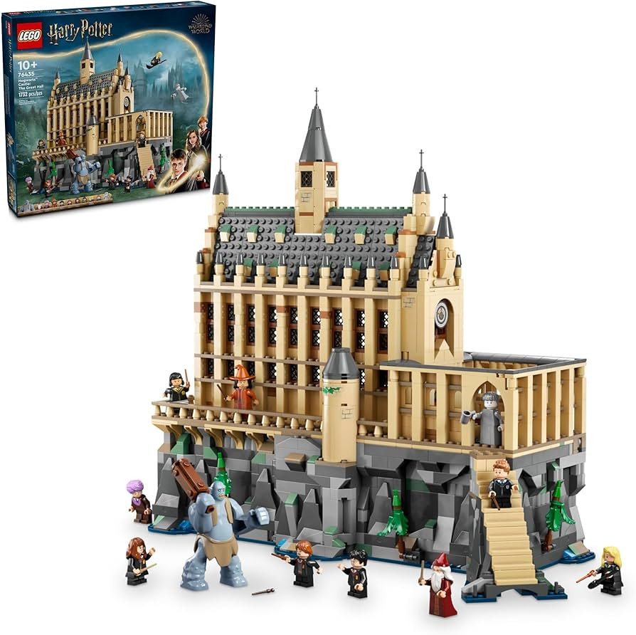 LEGO Harry Potter Hogwarts Castle: The Great Hall, Castle Toy Playset with 11 Minifigures, Harry ... | Amazon (US)