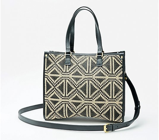 Patricia Nash Leather Ava Medium Tote with Crossbody Strap | QVC