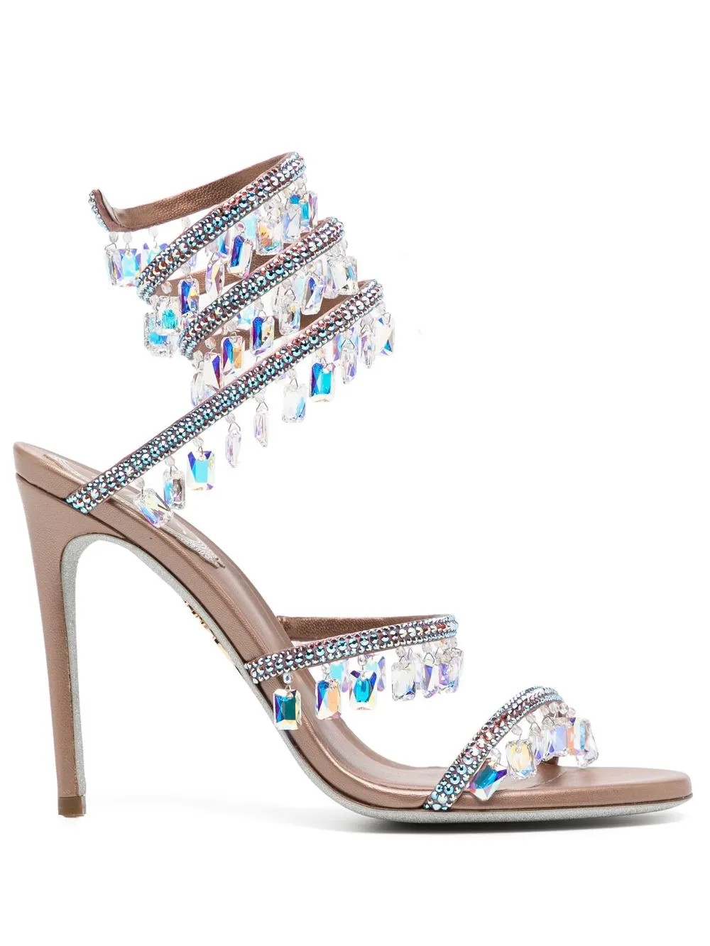 Chandelier crystal-embellished 105mm sandals | Farfetch Global