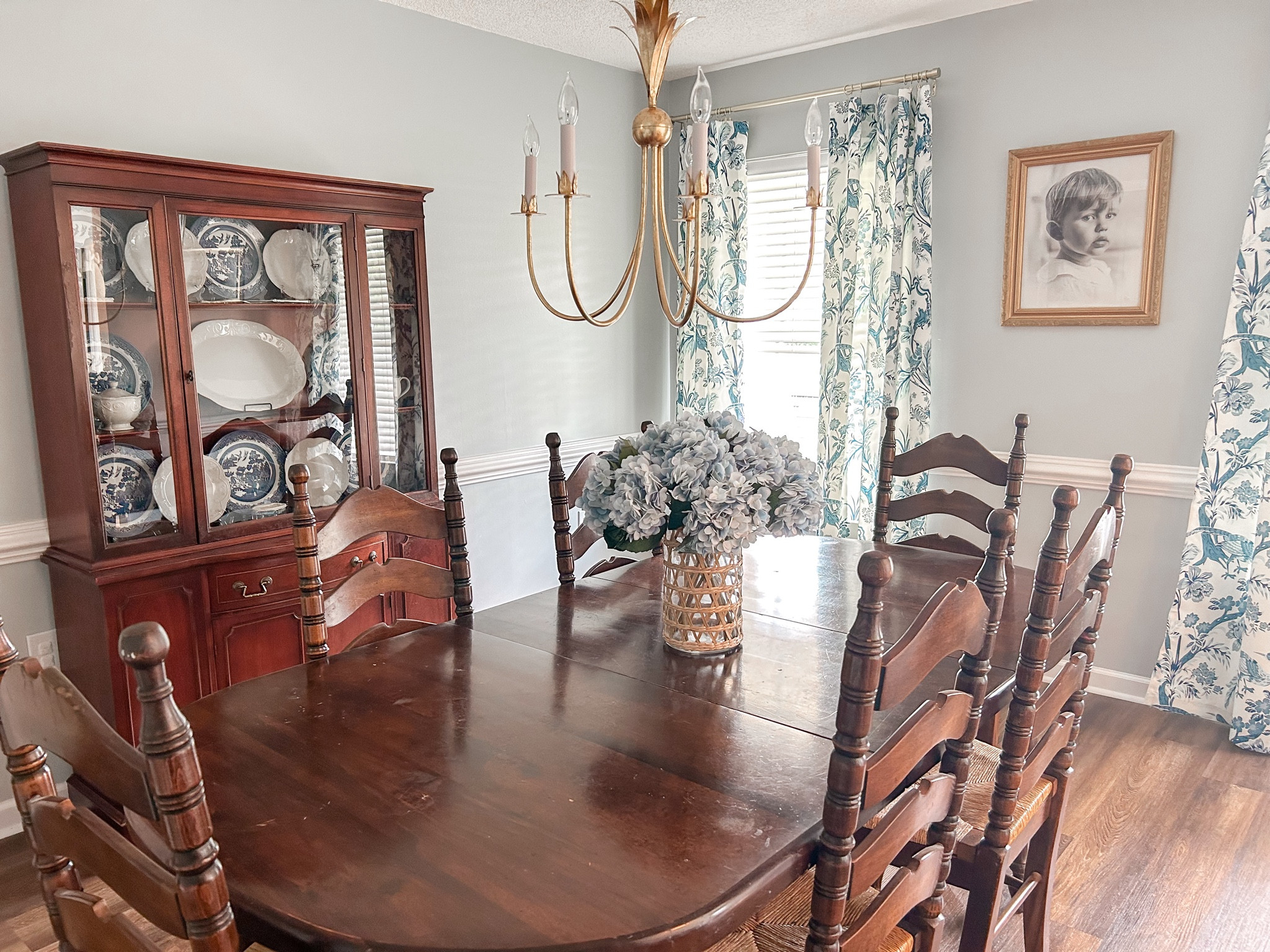 Still a work in progress but if you could see the before! Maybe one day when there aren’t young children to destroy it we will have a new dining room table 🤪

#LTKHome #LTKStyleTip #LTKFindsUnder100