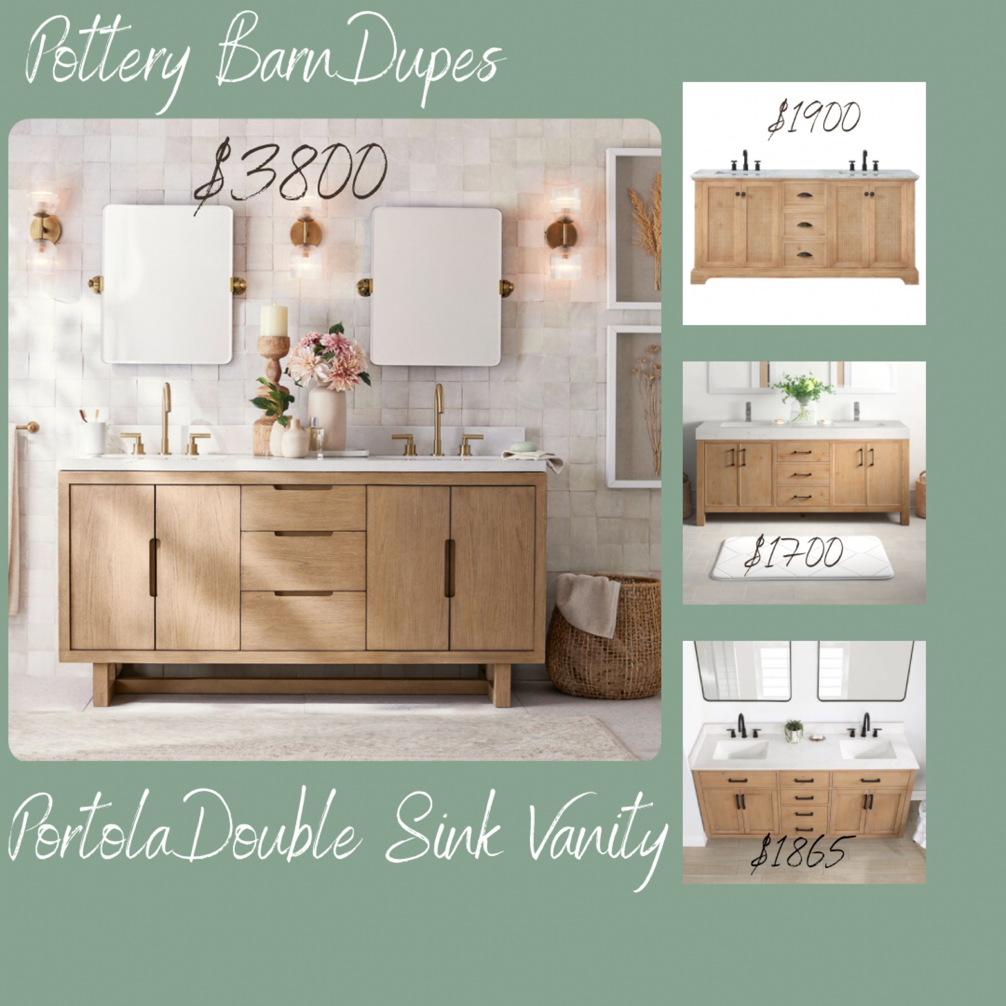 Pottery Barn Double Vanity Dupe

#LTKhome