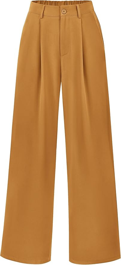 PRETTYGARDEN Wide Leg Pants for Women Trendy 2026 Fall High Waisted Business Casual Outfits Work ... | Amazon (US)
