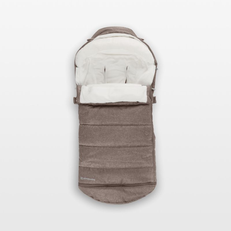 UPPAbaby CozyGanoosh Owen Mocha Brown Melange Stroller Footmuff + Reviews | Crate & Kids | Crate & Barrel