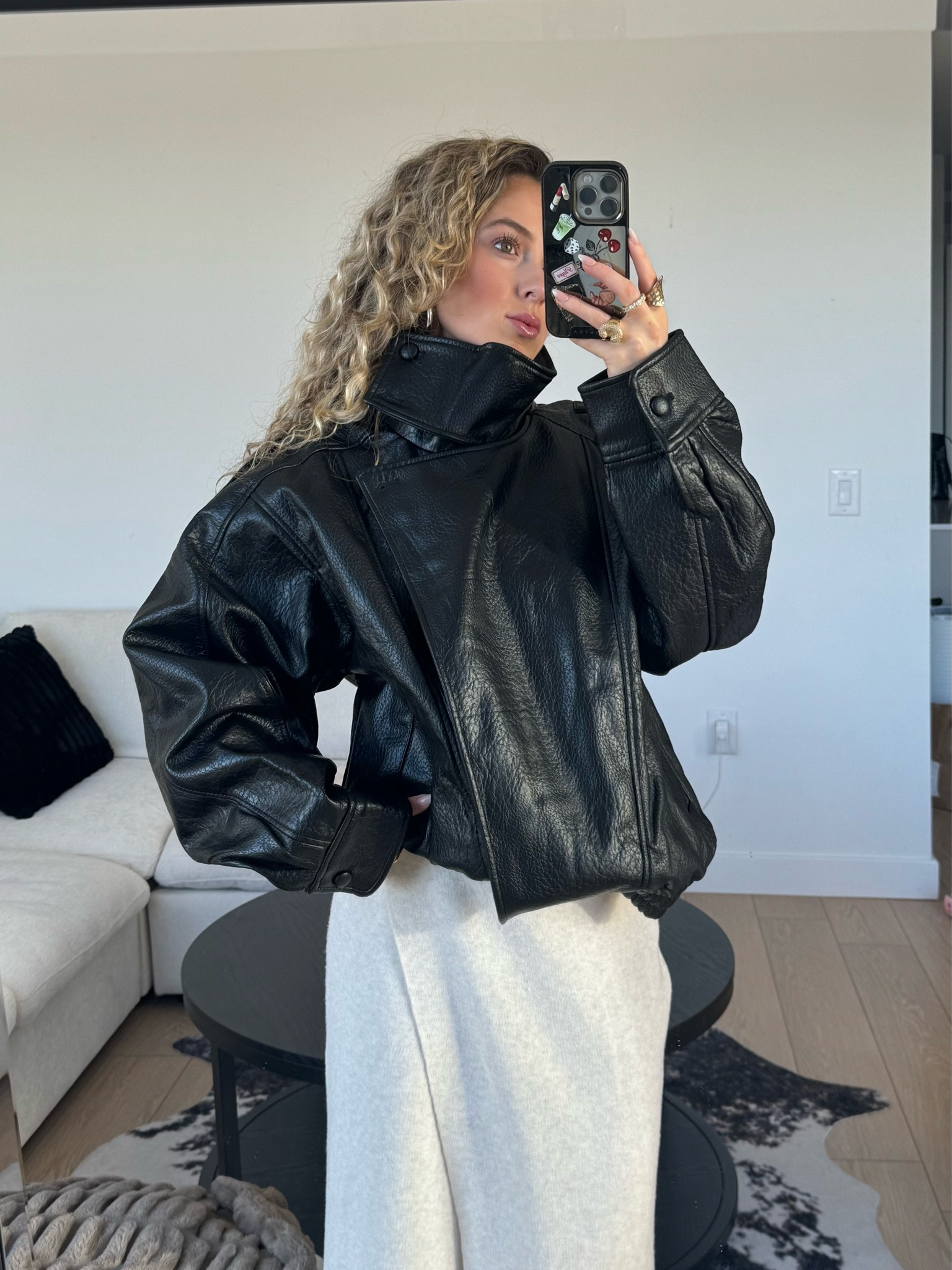 the BEST leather jacket for fall #fall #leatherjacket 