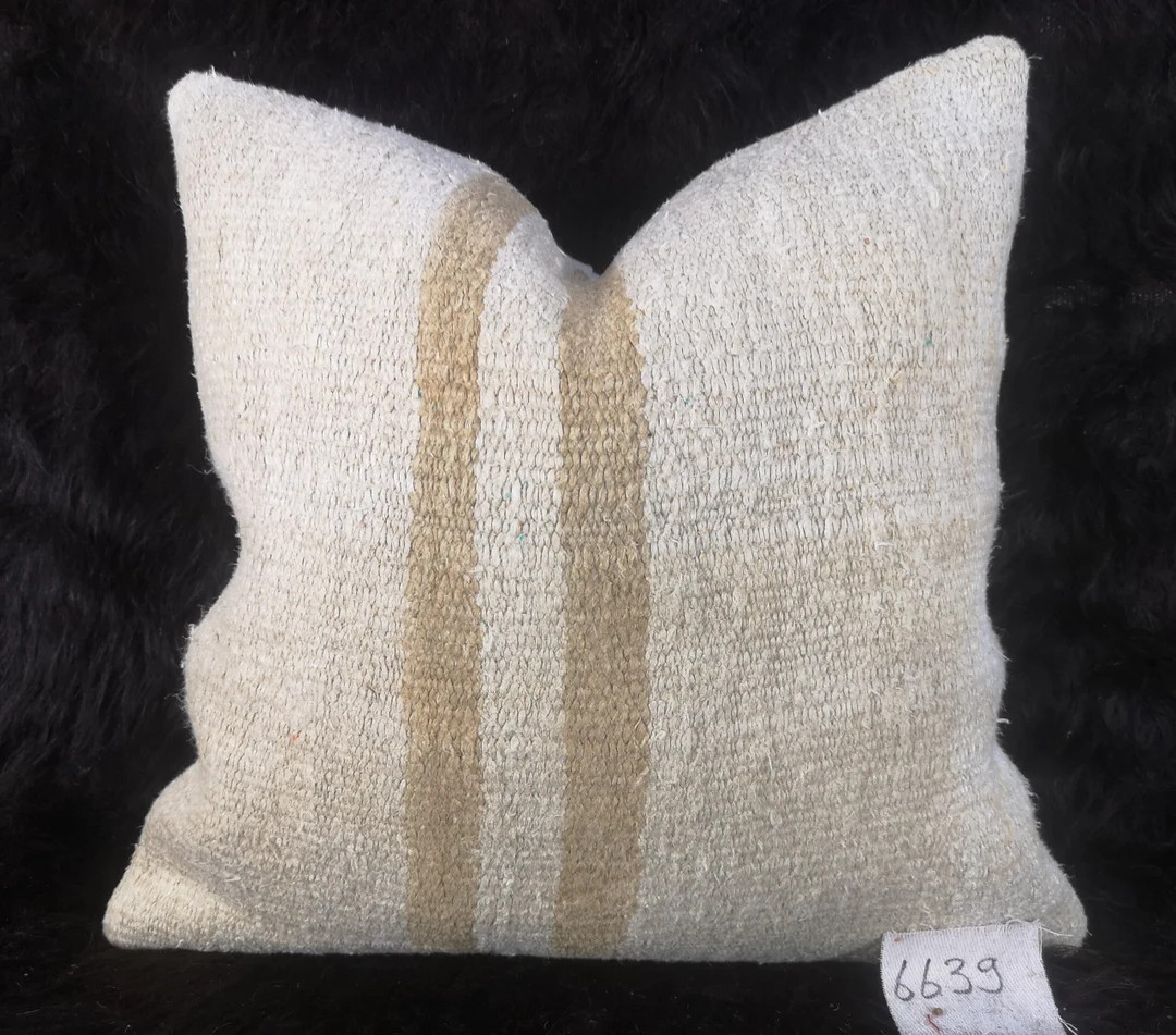 Linen Kilim Pillow 1818 Inches Decor Pillow Cushion Cover Throw Pillow Cushion Cover Decorative P... | Etsy (US)