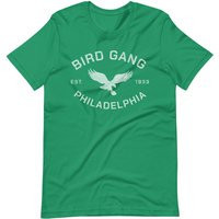Bird Gang Eagles Tee Shirt, Kelly Green Philly Football Tee | Etsy (US)