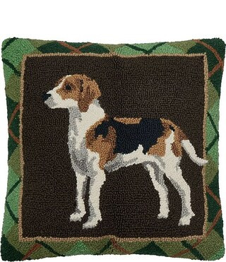Peking Handicraft Foxhound Wool Hook Throw Pillow | Dillard's | Dillard's