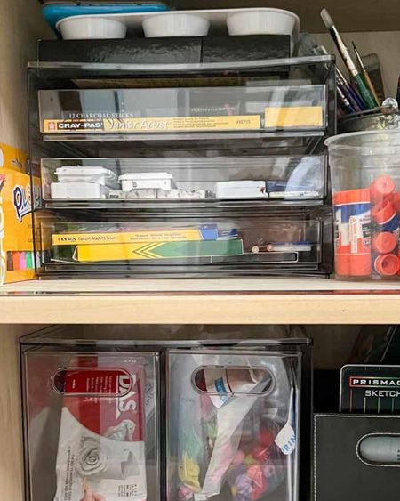 Clear plastic organizers with sliding drawers perfect for a craft closet, under your bathroom sink or linen closet. Time to get organized.

#LTKFindsUnder50 #LTKHome