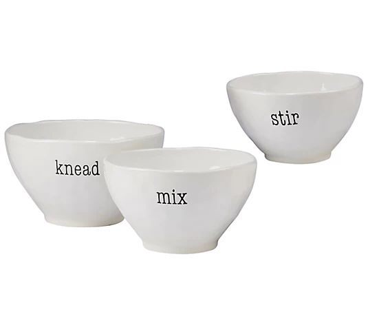 Certified International It's Just Words 3-pc Mixing Bowl Set | QVC
